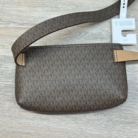 0327 NWT Michael Kors jet set brown belt waist bag L/XL - Picture 5 of 7